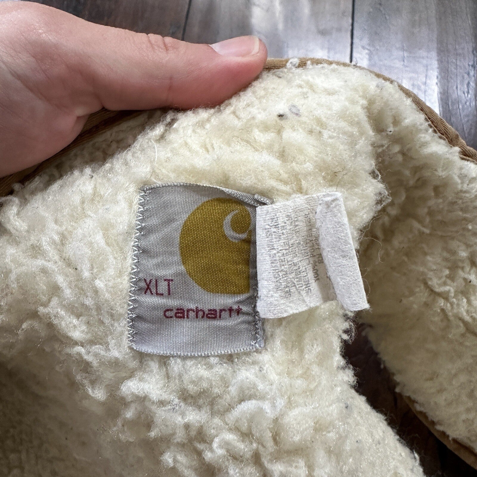 VTG 70s Carhartt Sherpa Lined Vest Mens XLT 6SVL Heavy Duck Canvas Hunting