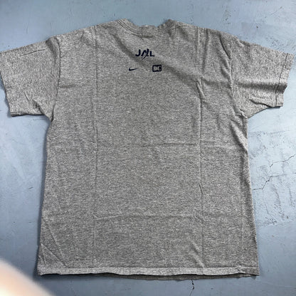 Nike Honolulu 2002 VTG T Shirt Silver Tag Marathon Running Floral Box Logo Y2K