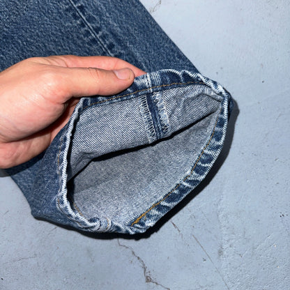 Levis 501 Vintage 90s USA XX Straight Leg Jeans Blue Light Wash 35x33 Act 32x30