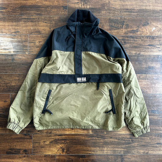 High Gear Hood River USA Made Size L Olive Waterproof Insulated Coat Green Black