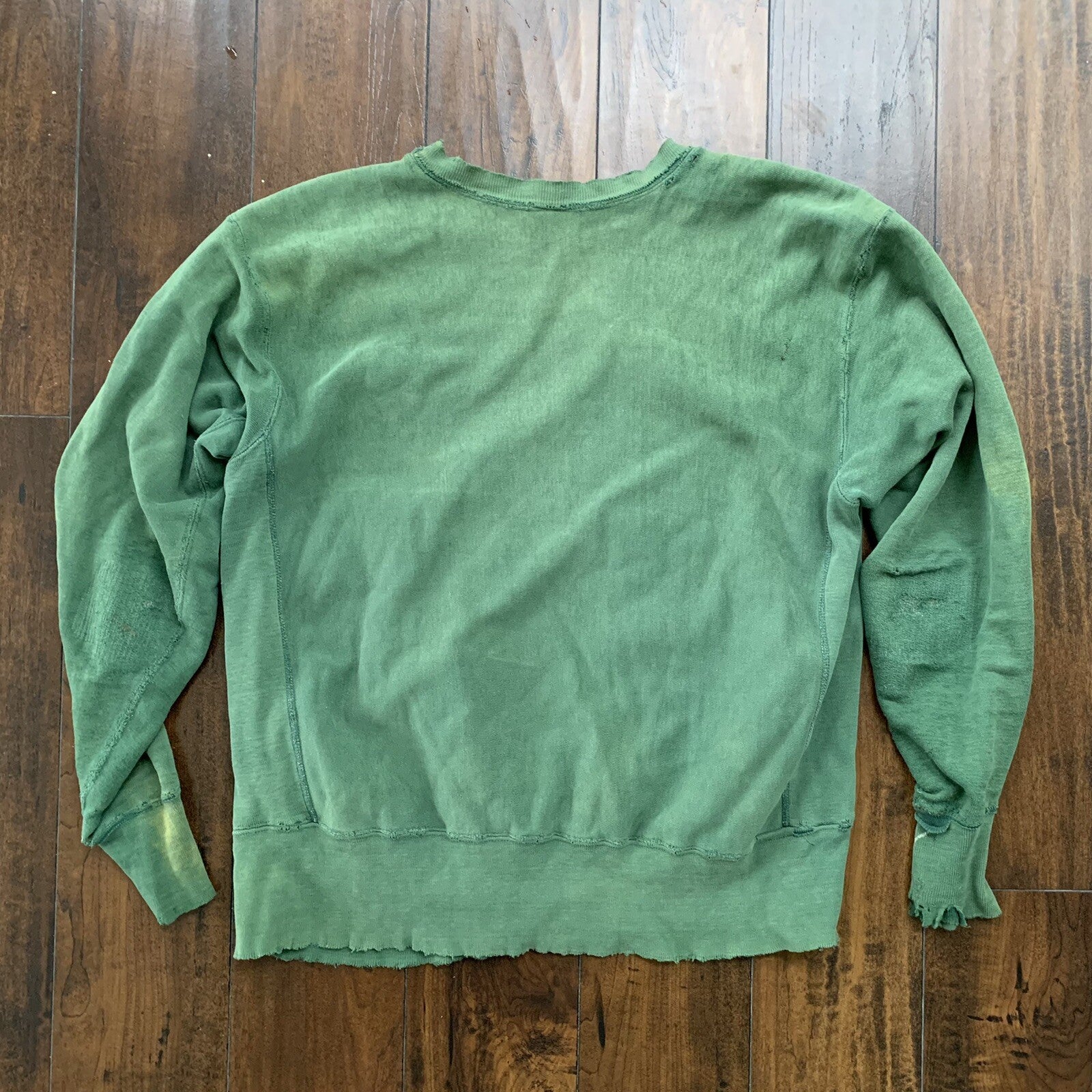 70s Vintage Champion Green USA Reverse Weave Sweatshirt L South Soccer Thrashed