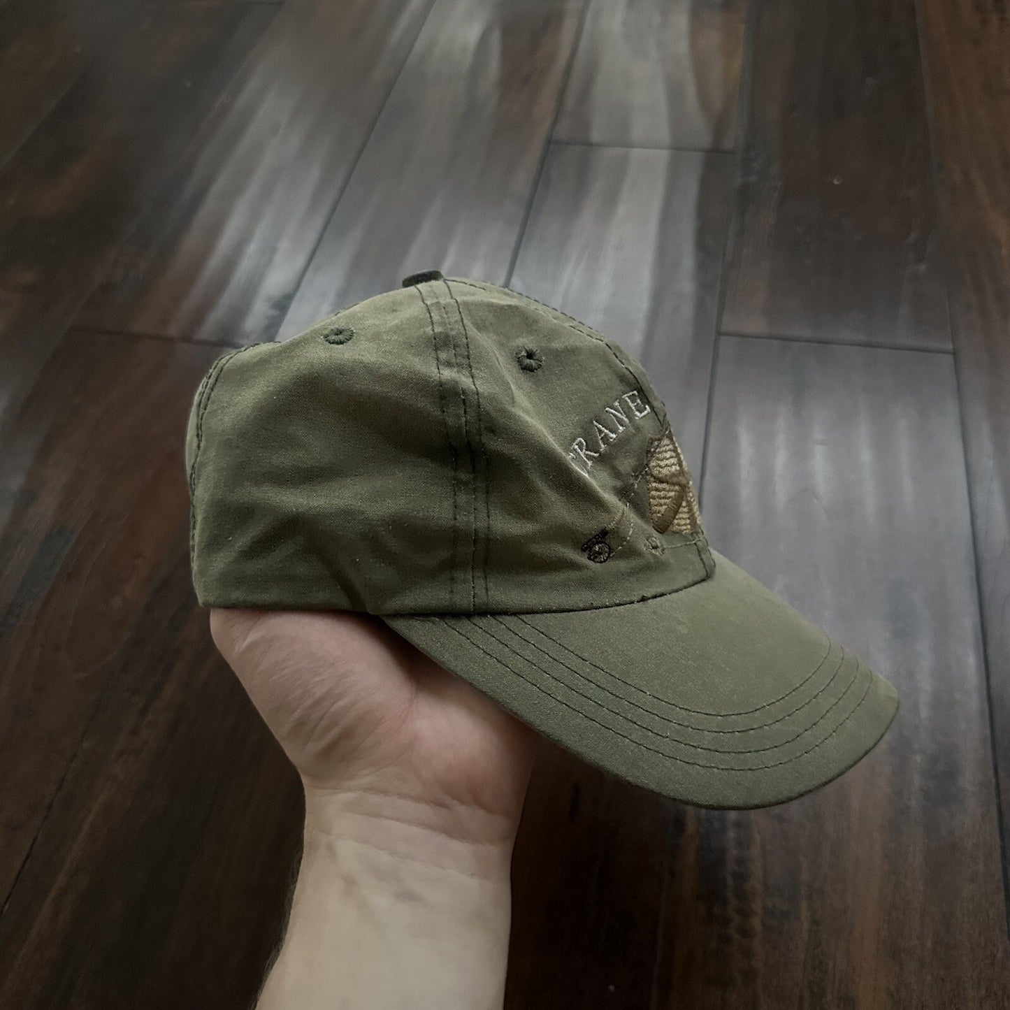 Crane Prairie Vintage Hat Cap Snapback 80s Fish Swimming Hunting Travel Fishing