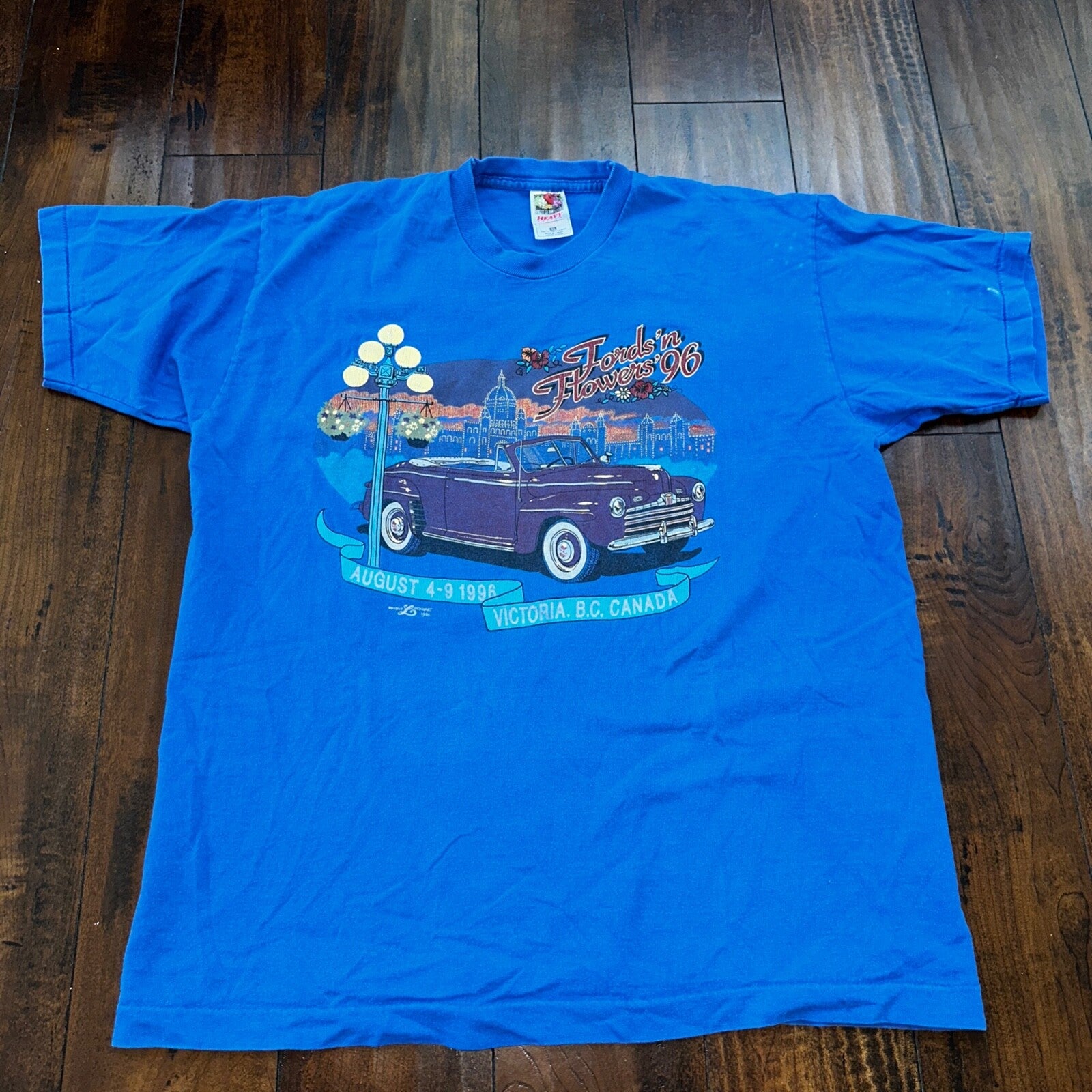 Ford Canada Victoria 1996 VTG T Shirt Classic Cars Show Single Stitch Nascar
