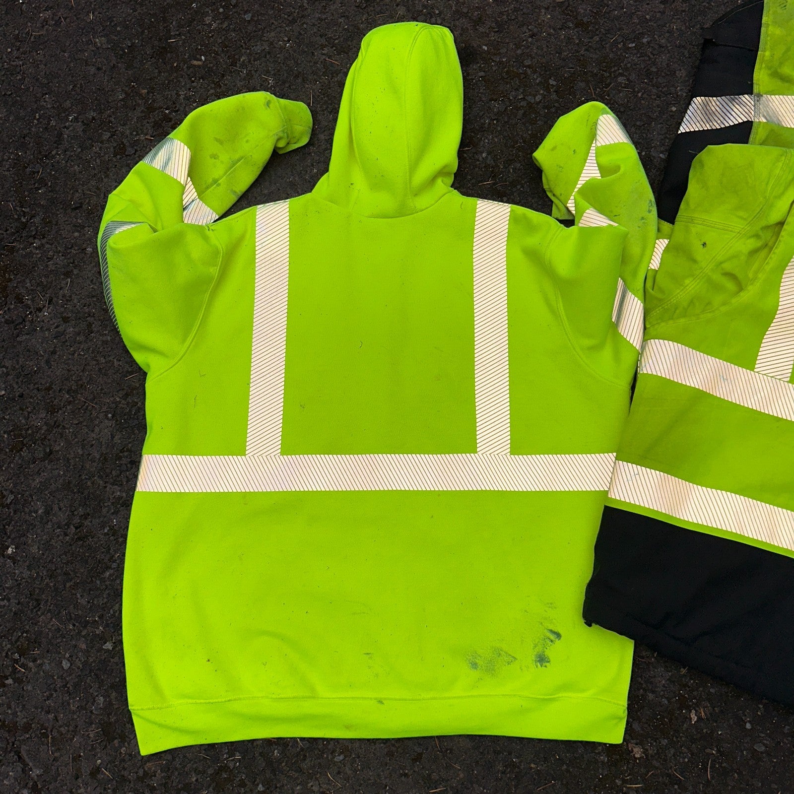 Carhartt Jacket Mens 2XL 100787 High-Visibility Waterproof Highlighter Hoodie