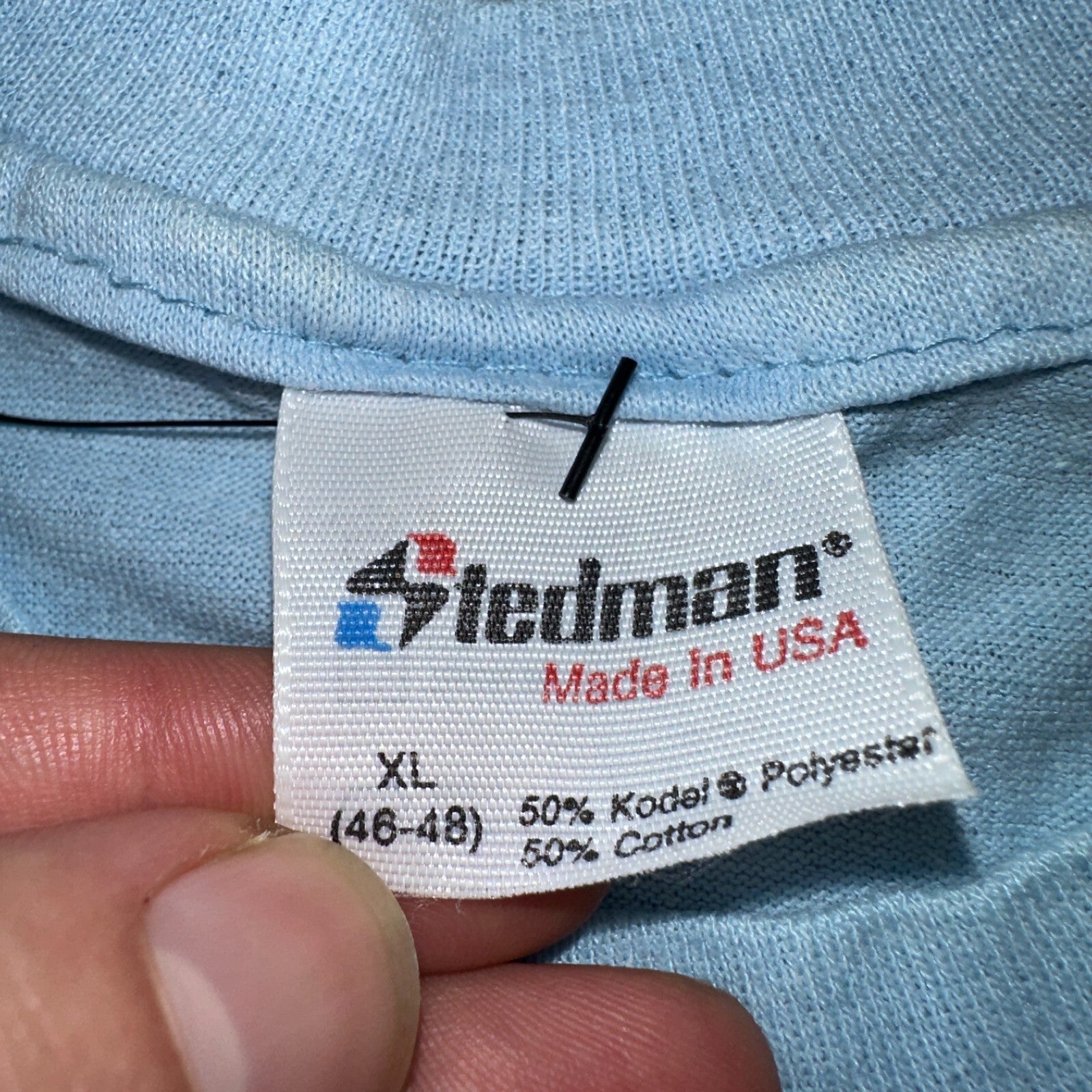 Carolina Tarheels 80s VTG T Shirt Blue UNC 1980s College University Graphic XL