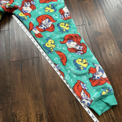 Disney Little Mermaid Ariel Flounder fleece pajama pants-RARE Vtg Womens
