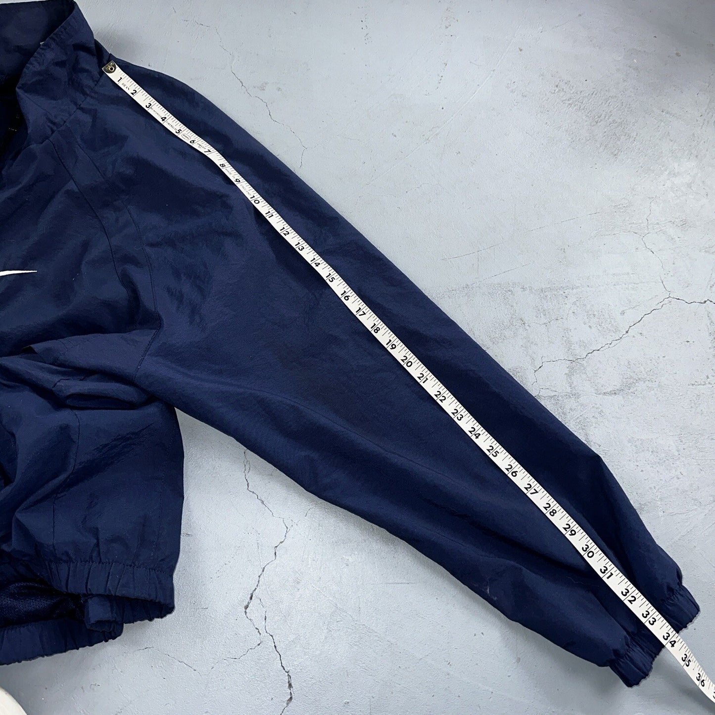 Nike VTG Y2K Windbreaker Track Jacket 2XL Blue Navy Basic Simple Football
