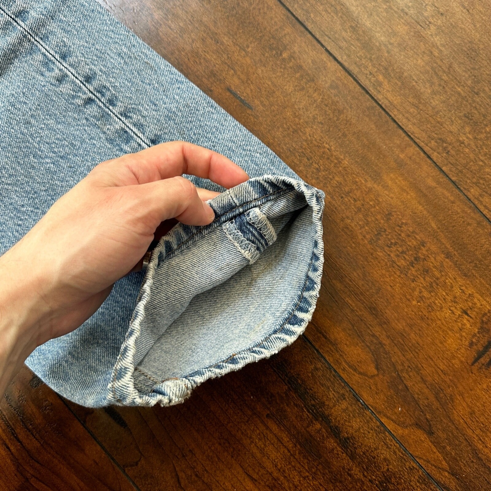 Levis 501 Vintage 90s Straight Leg XX Columbia Jeans 33x30 Light Wash Act 30x29