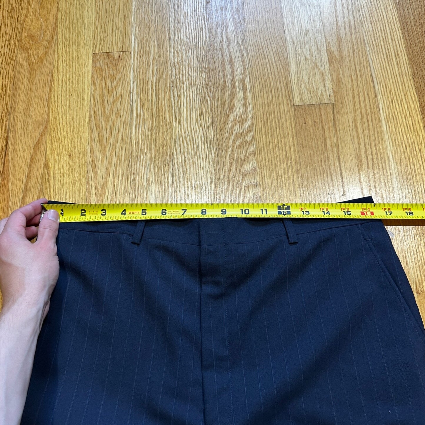 VTG 50s Navy Dress Pants Trousers Talon Fly Size 32x29 1960s Slacks Pinstripe