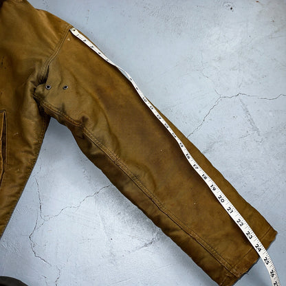 VTG WWII US NAVY USN N1 Deck Jacket Sz 38 Alpaca Stencil Work Coat Rare WW2