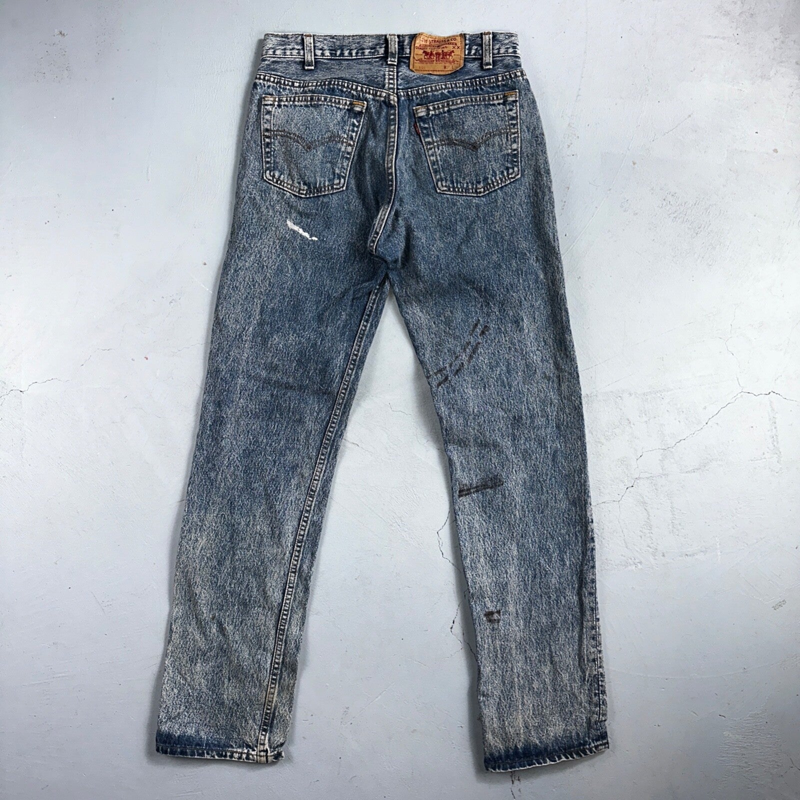 Levis 501 Vintage 90s USA XX Straight Leg Jeans Blue Med Wash 31x34 Act 29x32