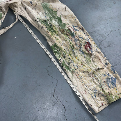 VTG Washington Dee Cee Thrashed Overalls Carpenter Bibs Workwear Painter Paint