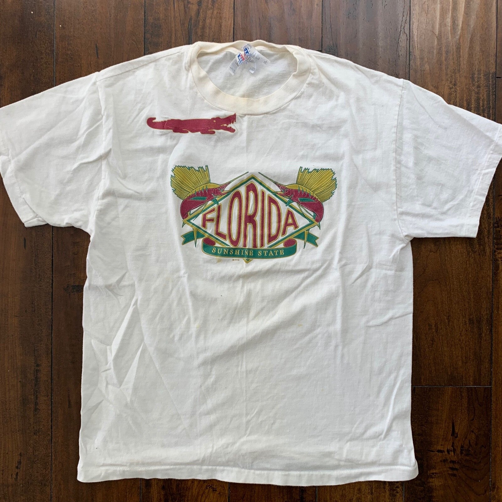 Florida Alligator T Shirt Crocodile Travel Rap 90s 80s Summer Beach Vibe Music