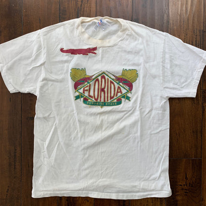 Florida Alligator T Shirt Crocodile Travel Rap 90s 80s Summer Beach Vibe Music