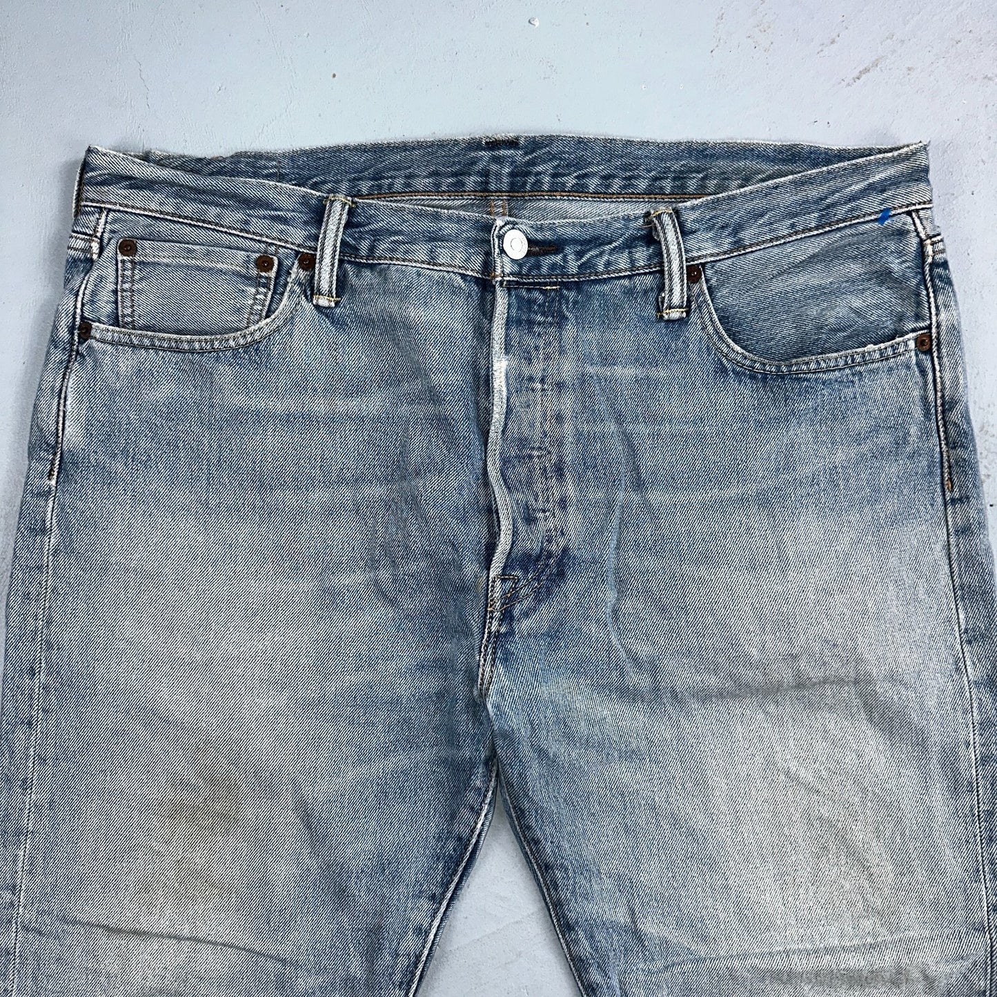 Levis 501 Y2K XX Straight Leg Jeans Blue VTG Light Wash 36x30 Act 38x29