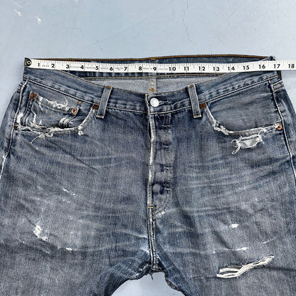 Levis 501 Vintage Y2K XX Straight Leg Jeans Blue Med Wash 34x36 Act 33x30
