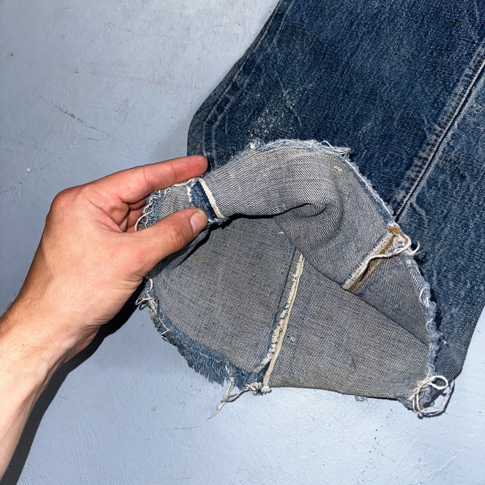 Levis 501 Big E Vintage 60s Redline Selvedge USA XX Boot Cut 517 Jeans Act 27x32