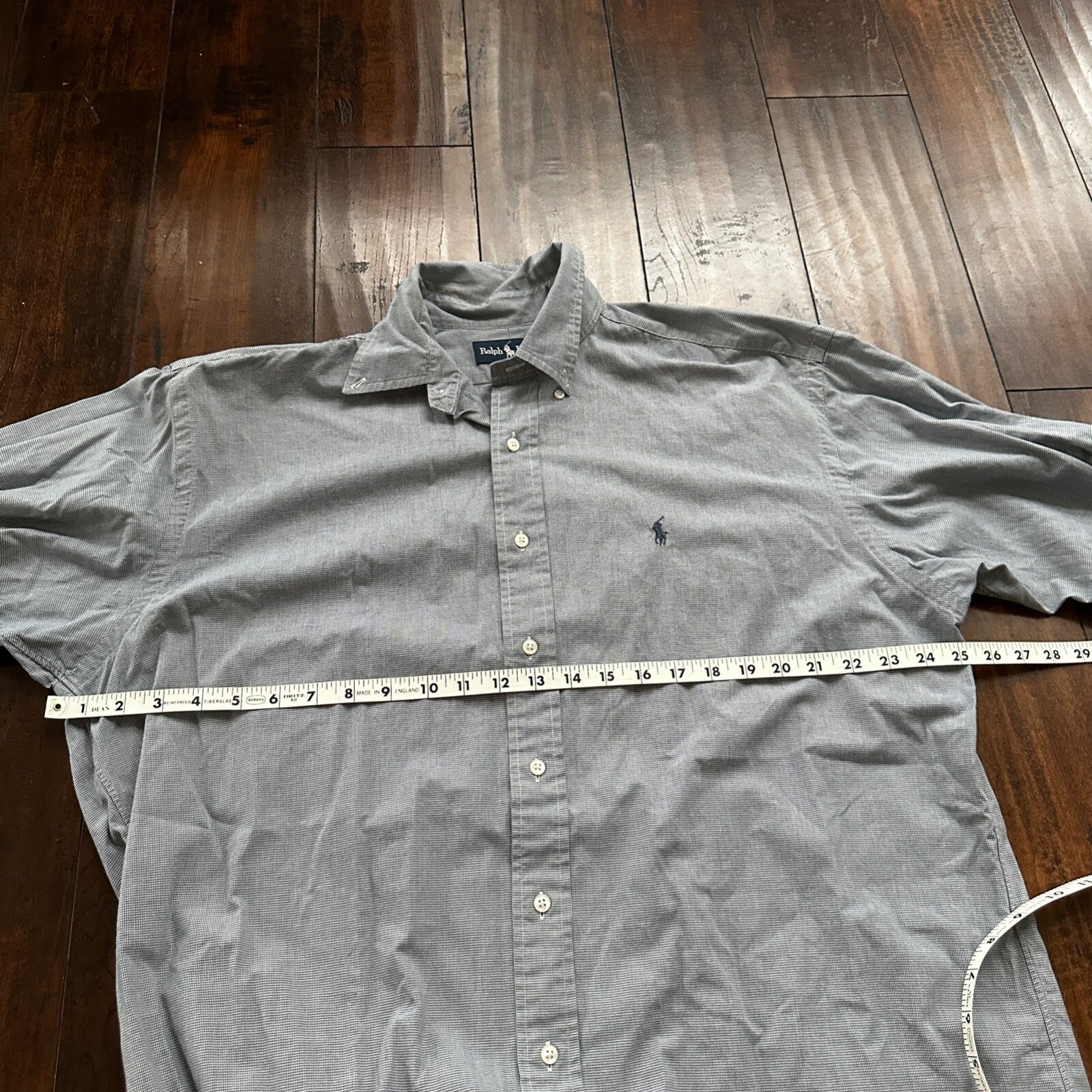 Polo Ralph Lauren Size L Blake Button Down Shirt Blue Check Pony