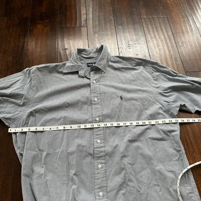 Polo Ralph Lauren Size L Blake Button Down Shirt Blue Check Pony