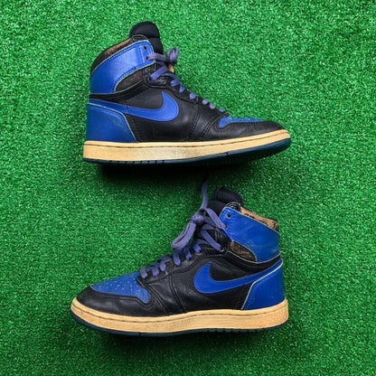 Nike OG 1985 Air Jordan 1 Royal Black Blue Rare Vintage 85 Chicago 7.5 Bred