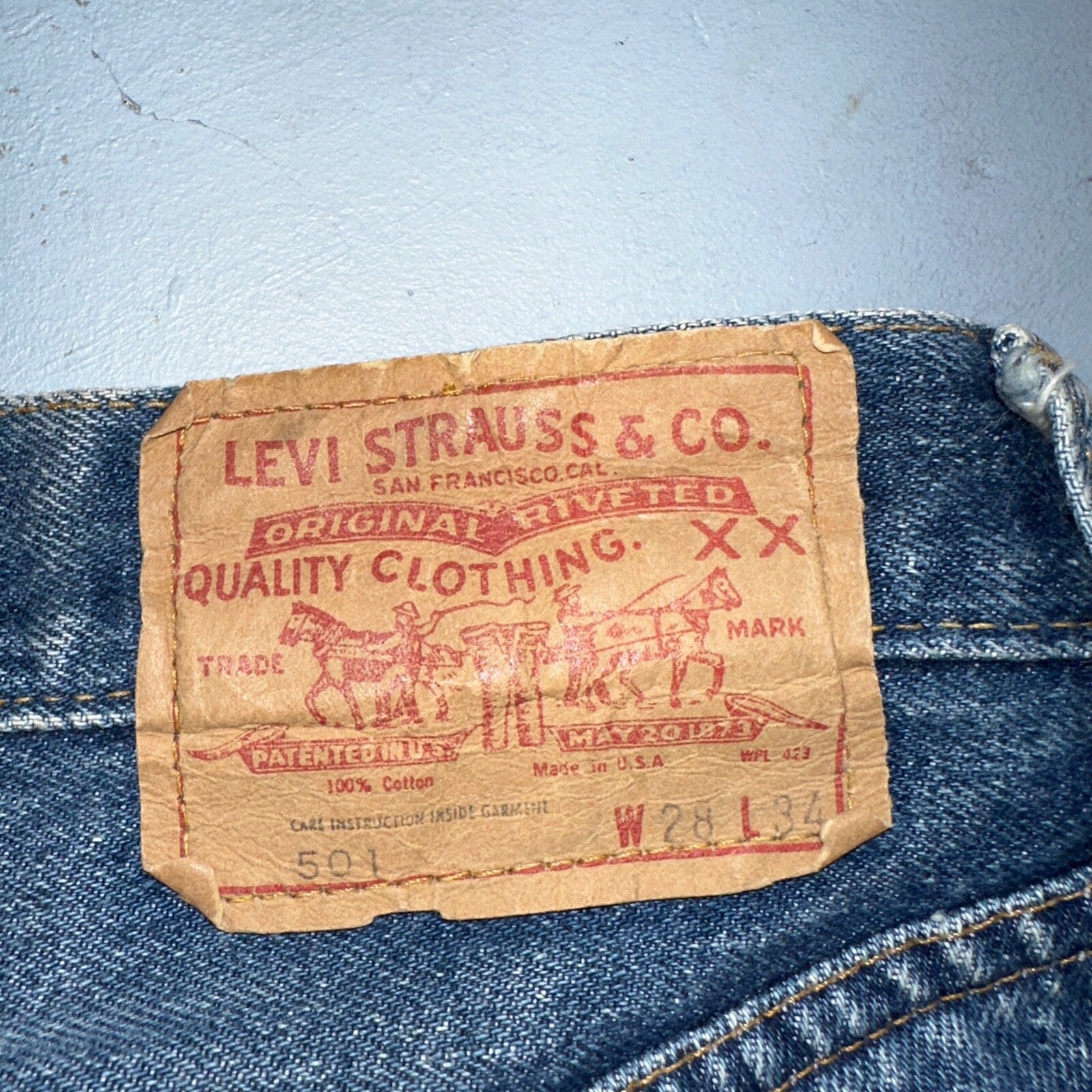 Levis 501 VTG 70s SS Redline Selvedge Jeans XX Altered Skinny Capri Act 27x25