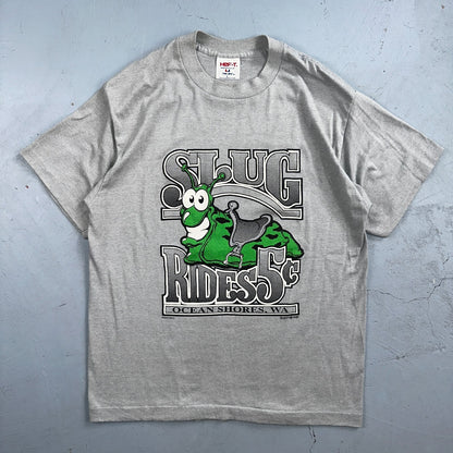 Slug Rides Ocean Shores VTG T Shirt Washington Tee Jays Large Fun Graphic Cute
