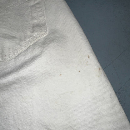 Levis 501 Vintage 80s USA XX Straight Leg Jeans White Light Wash 38x32 Act 35x31