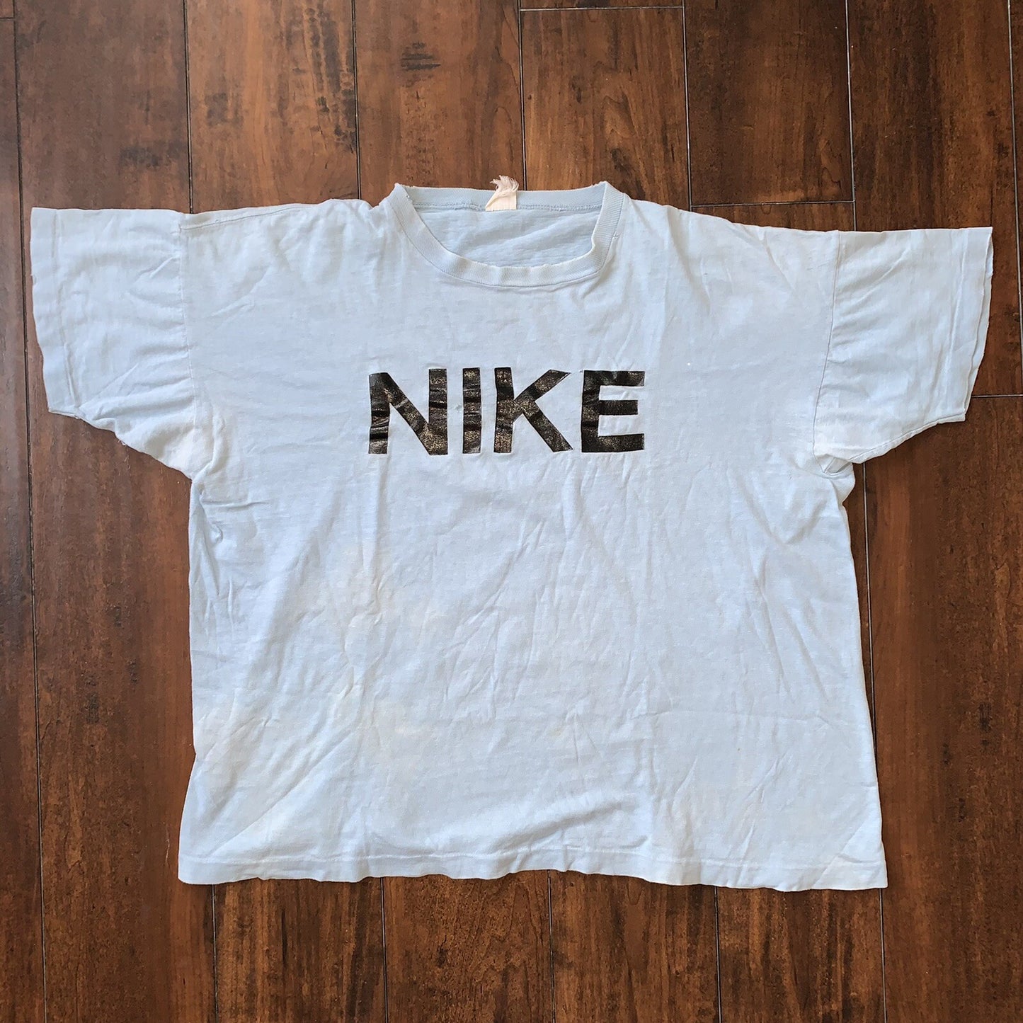 Champion 70s Vintage Nike T Shirt USA Rare Block Quad Spellout Geisha Classic