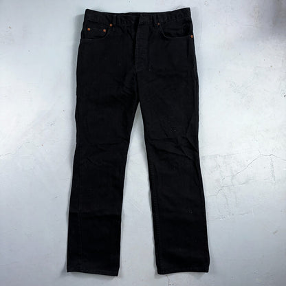 Levis 501 Vintage 90s USA XX Straight Leg Jeans Missing Buttons 31x32 Black