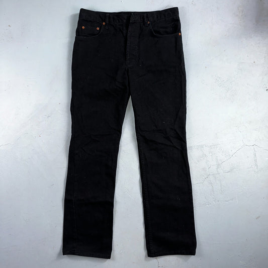 Levis 501 Vintage 90s USA XX Straight Leg Jeans Missing Buttons 31x32 Black