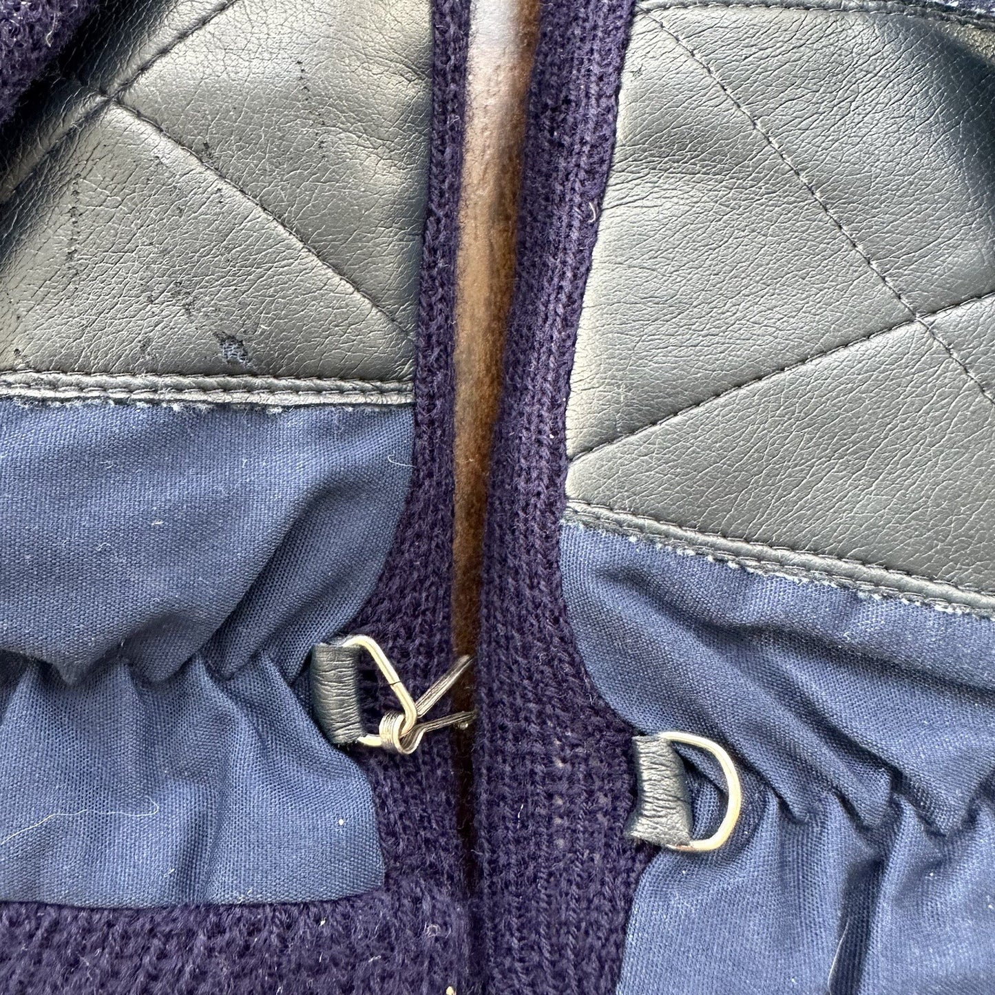 Vtg 80s 90s Thinsulate Winter Ski Skiing Snowmobile Snow Blue GLOVES