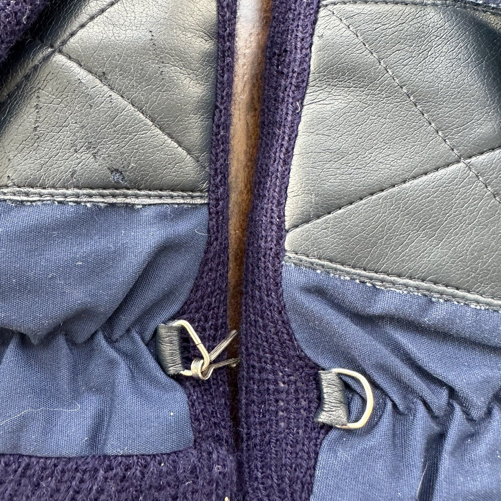 Vtg 80s 90s Thinsulate Winter Ski Skiing Snowmobile Snow Blue GLOVES