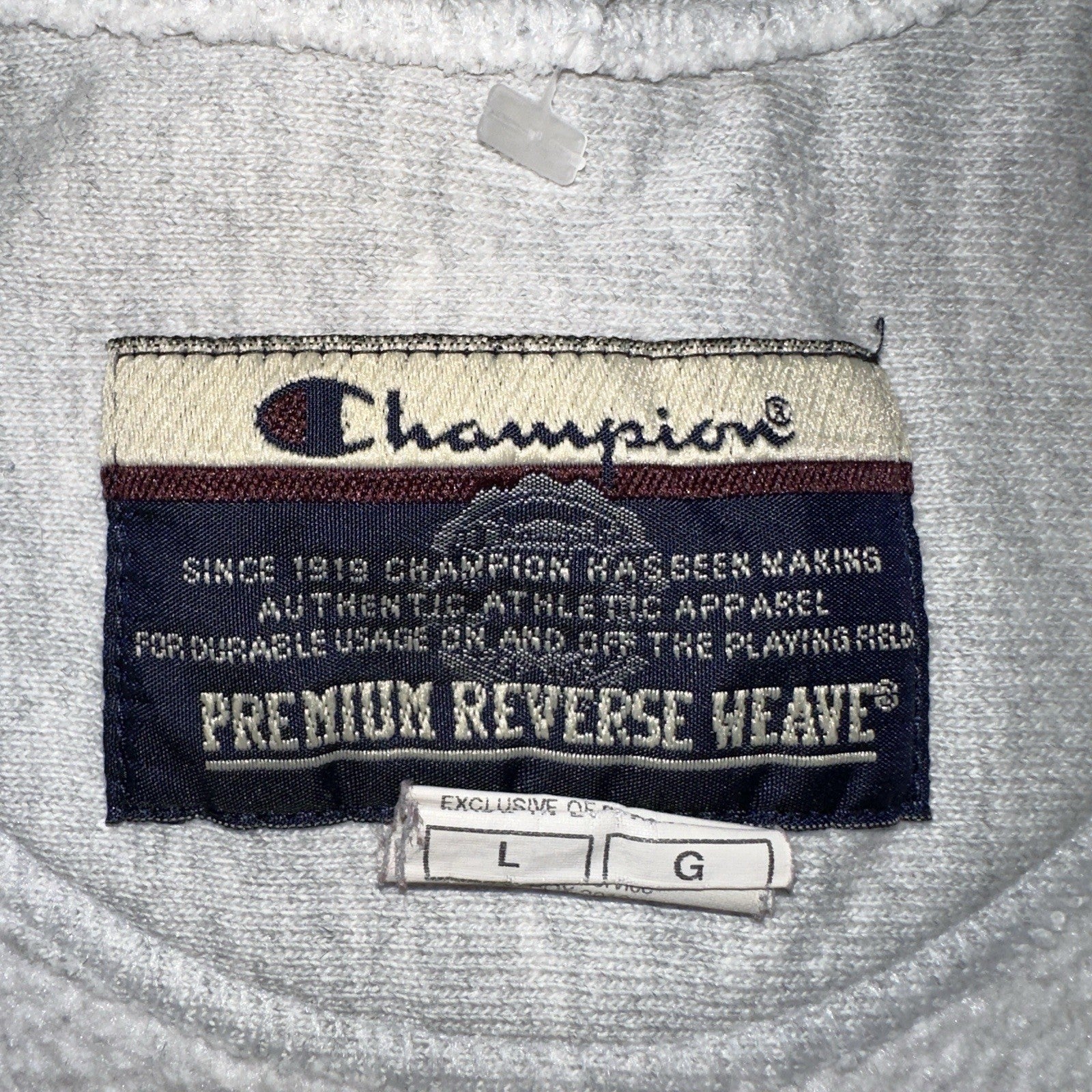 Champion Reverse Weave Vintage Wrestling Conant Sweatshirt L Y2K Gray Crewneck