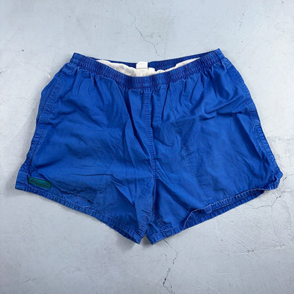 Columbia VTG Shorts Mens Large Blue Lined Trunks Nylon Shell Hike 4 in