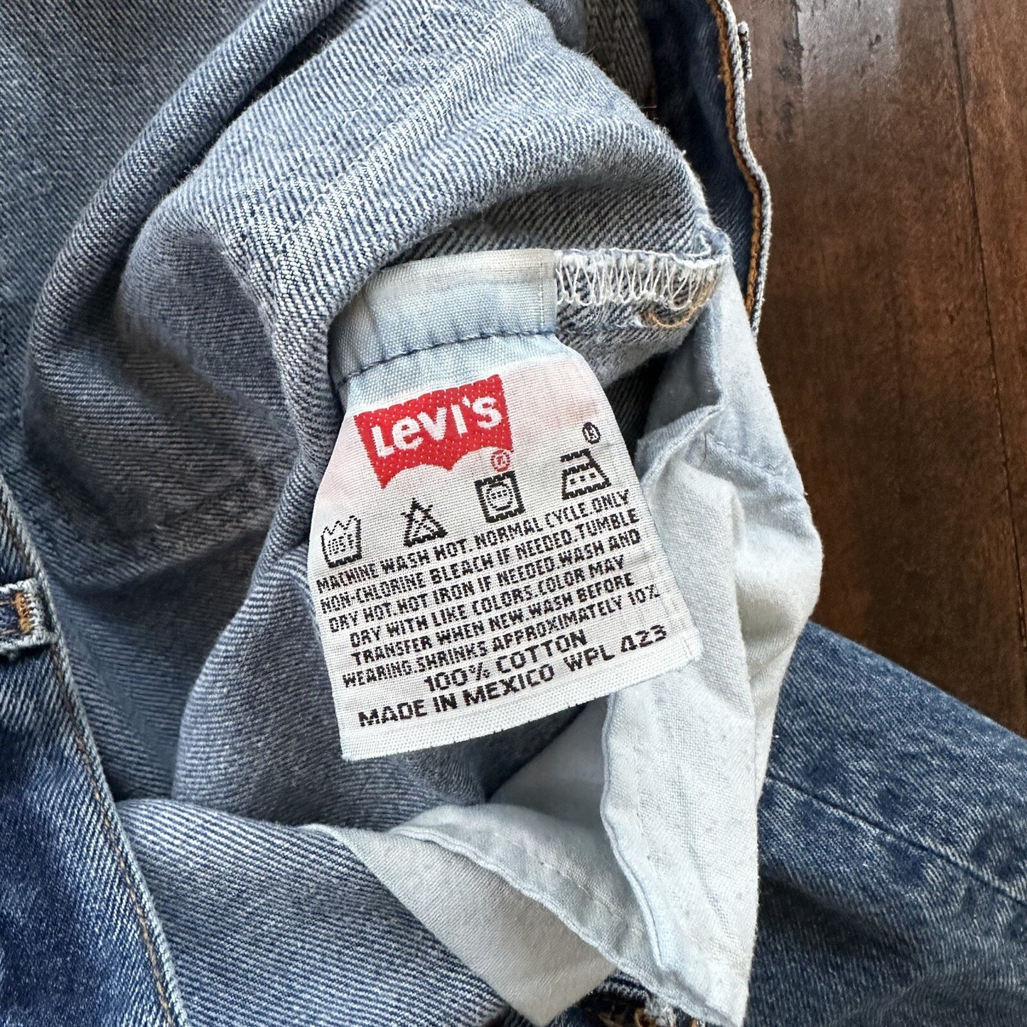 Vintage Y2K 90s Levis 501 XX Button Fly Light Wash 40x30 Jeans Act 36x26