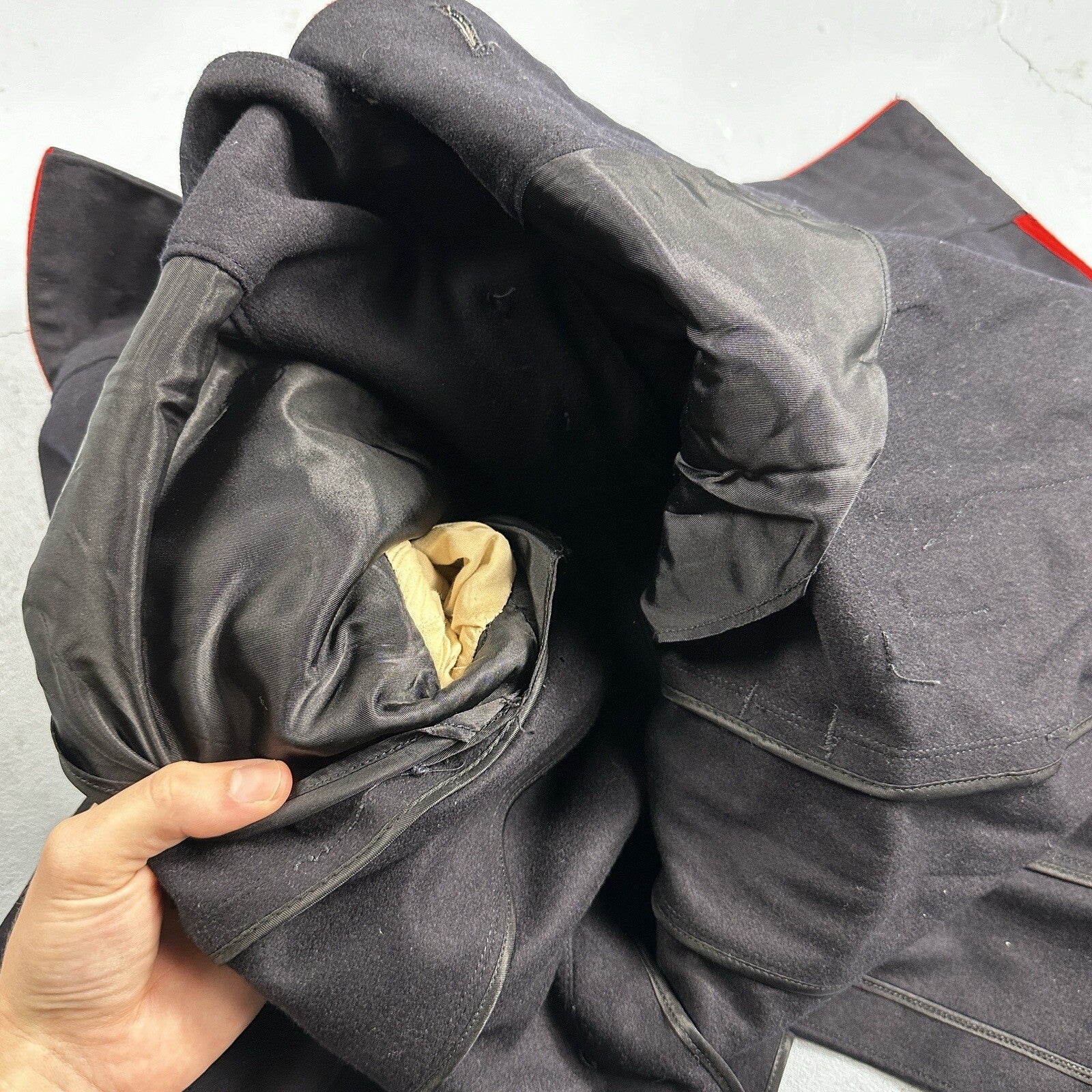 VTG Authentic WWII Paramarine United States Marine Corp Dress Blue Jacket USMC