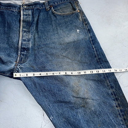 Levis 501 Vintage 80s Redline Selvedge USA XX Jeans Med Wash 48x30 Act 43x27