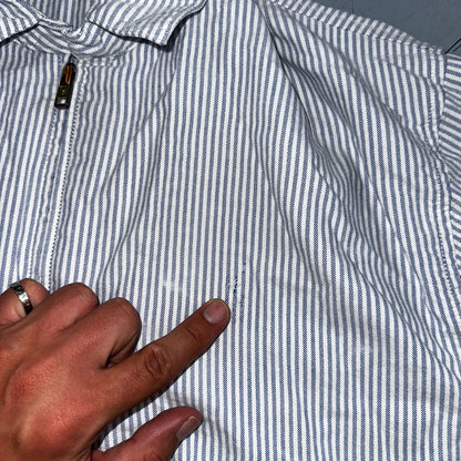 Polo By Ralph Lauren VTG 90s Harrington Jacket Hickory Stripe Workwear Ricky