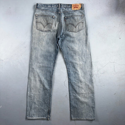 Levis 501 Vintage Y2K XX Straight Leg Jeans Blue Light Wash 38x34 Act 38x32