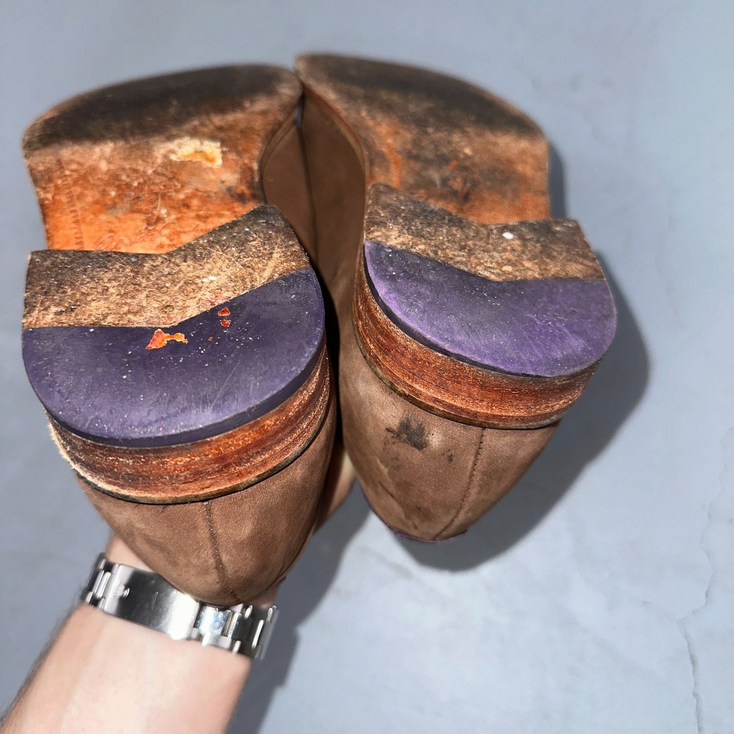 Men’s ROBERT GRAHAM Brown Suede Leather Fashion Loafers Sz 8.5 D