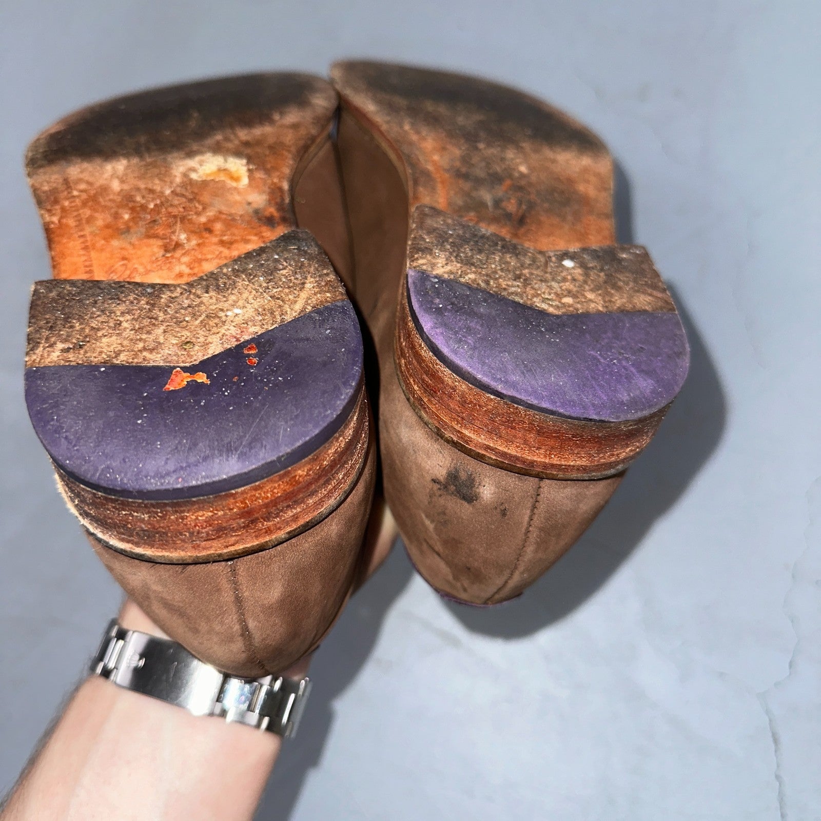 Men’s ROBERT GRAHAM Brown Suede Leather Fashion Loafers Sz 8.5 D