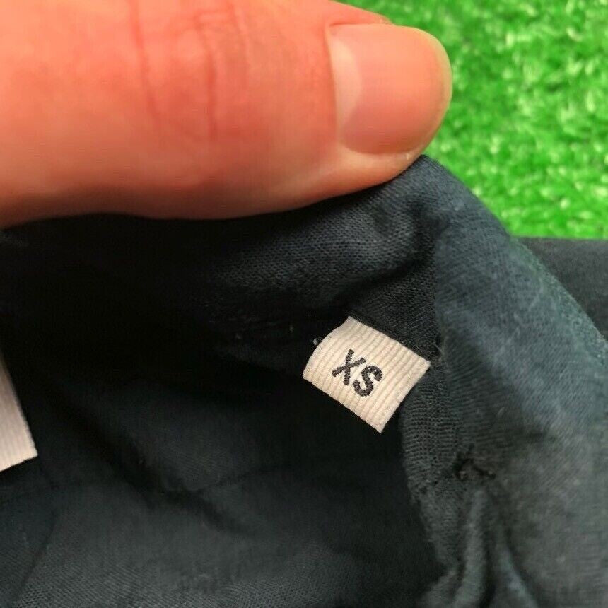 CH Carolina Herrera Black Flower Floral Button Down Dress Shirt Mens Rough VTG