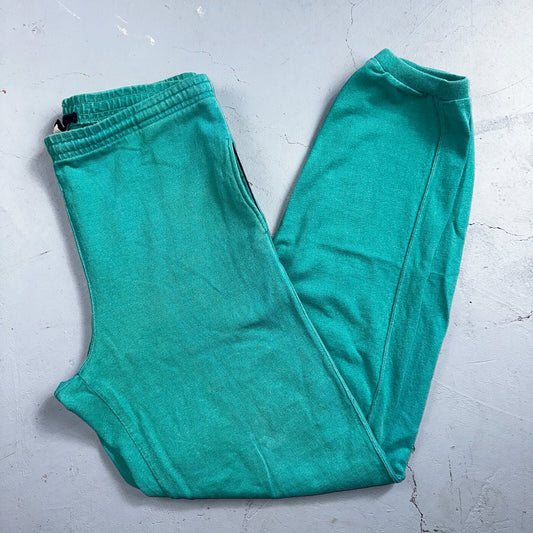 Vintage 90s Lands End Fleece Sweatpants Adult M Green Made In USA Champion