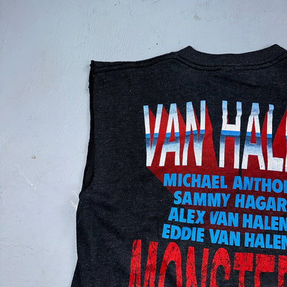 VTG Van Halen Monsters Rock Tour Shirt 1988 Single Stitch Tank Top Concert 80s