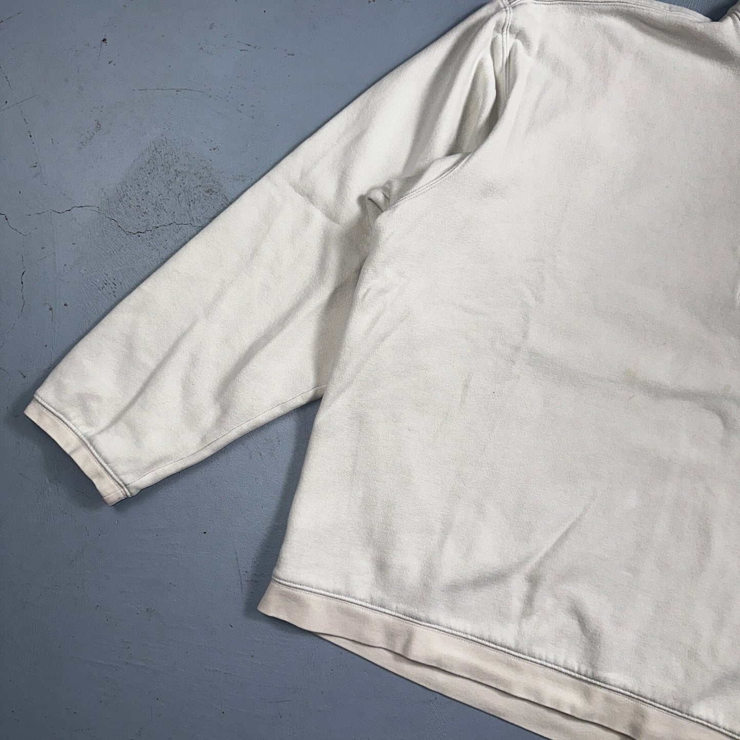 Nike Sweatshirt Mens 2XL White Pull Over Quarter Zip Golf Vintage Y2K