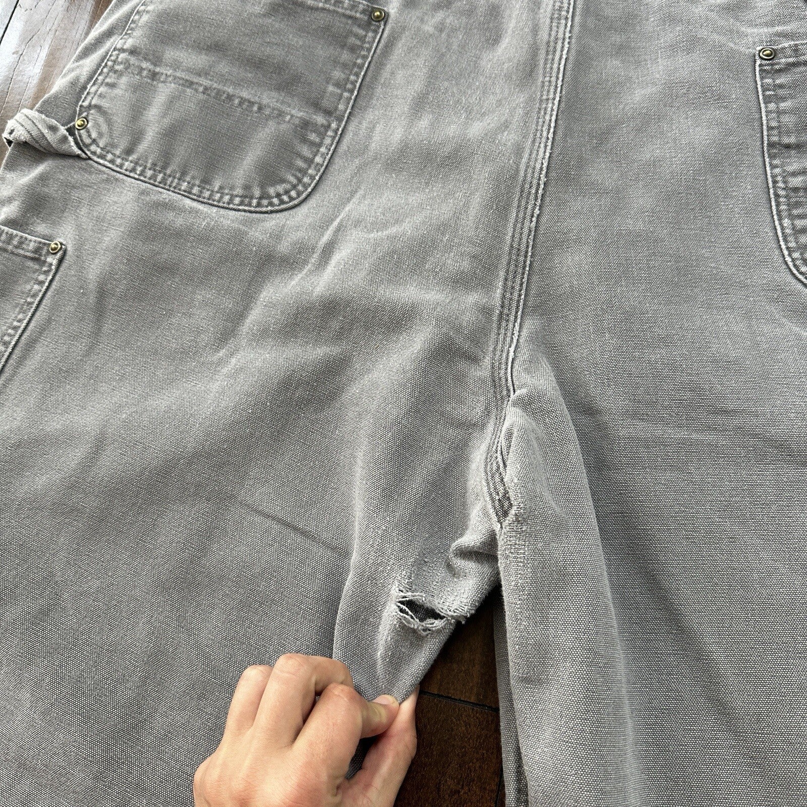 Carhartt B136 GVL Double Knee Carpenter Pants Size 44x34 (Fits 40x30) Dungaree