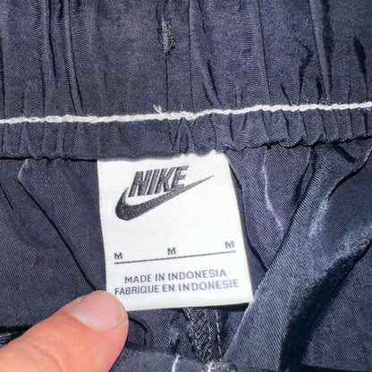 Nike Sportswear Swoosh Baggy Track Pants Womens M High Rise DM6209-010 Black