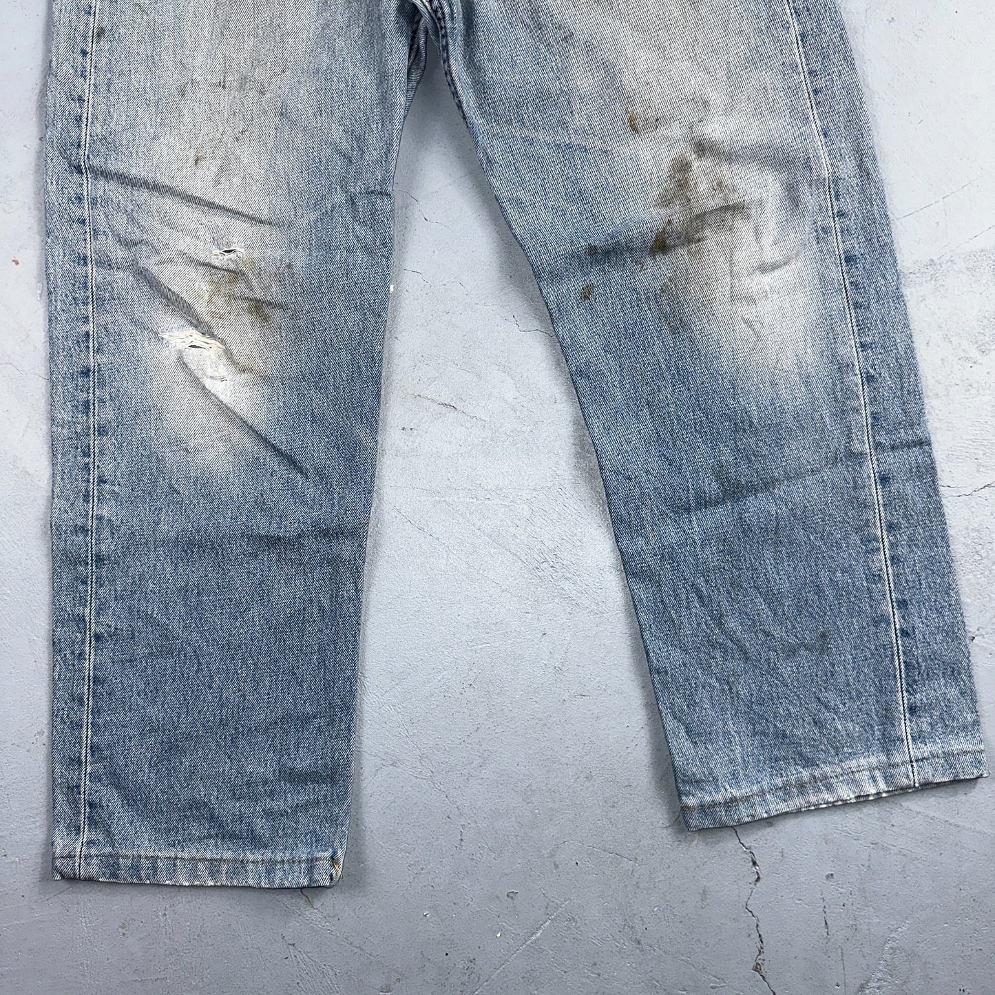 Levis 501 Vintage 90s Mex XX Straight Leg Jeans Blue Light Wash 36x30 Act 35x25