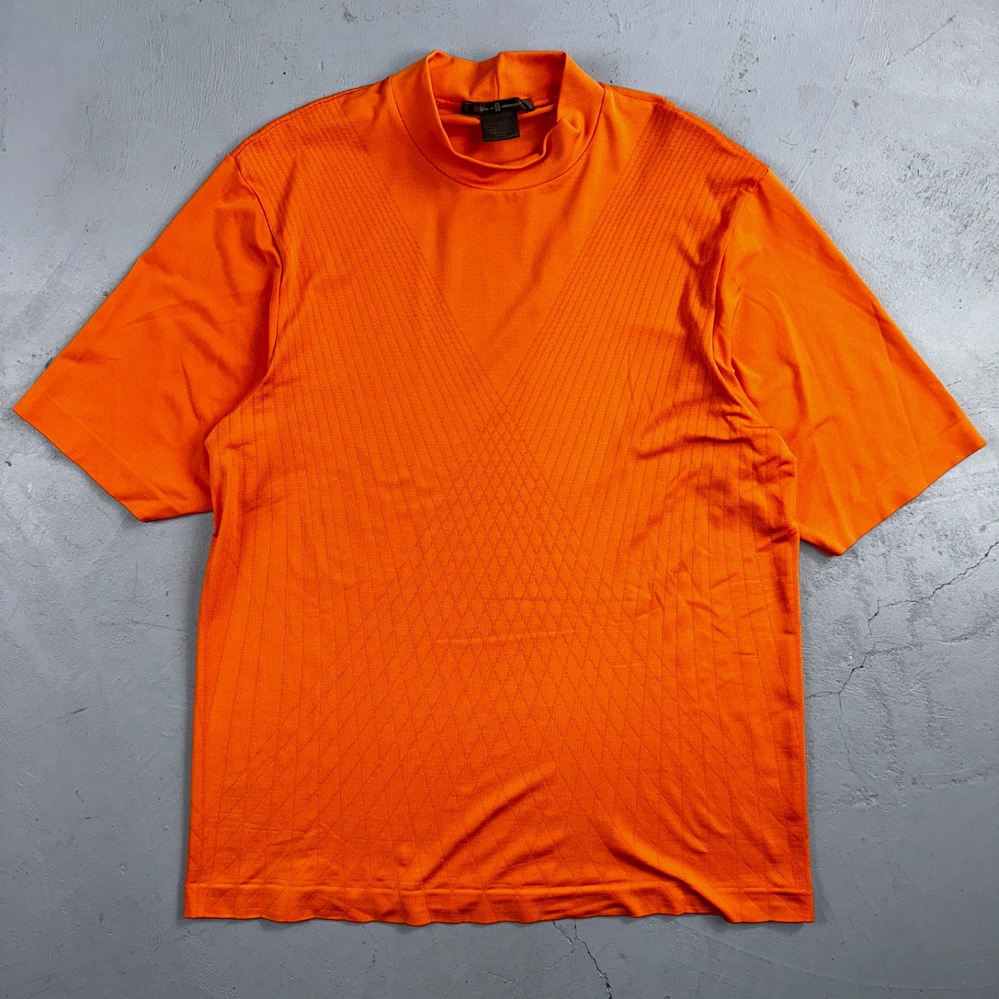 Nike Tiger Woods Polo Shirt Mens L Golf TW Performance Sun Orange VTG 90s Y2K