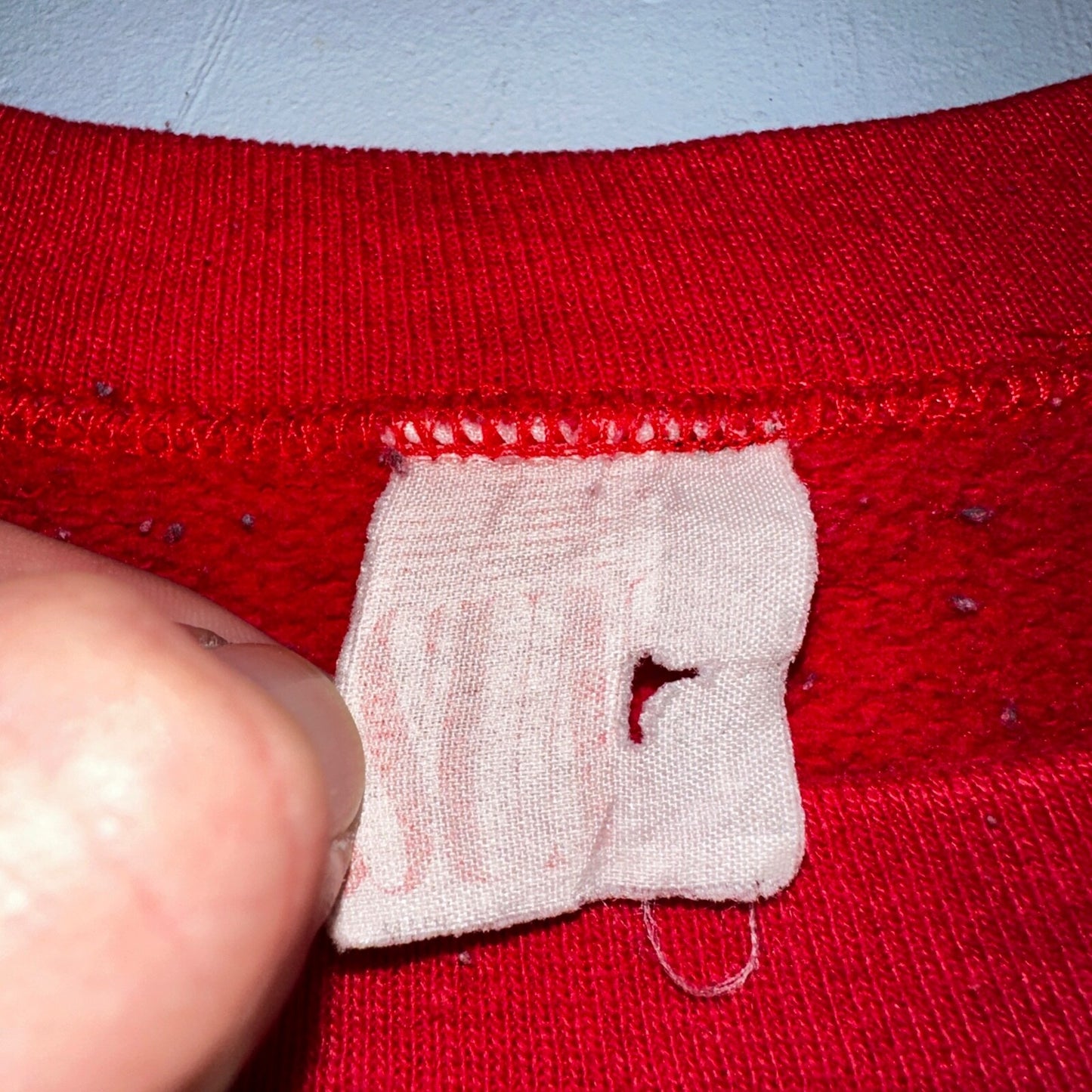 We The People USA VTG 90s Rap Crewneck Sweatshirt Red American Flag Patriotic